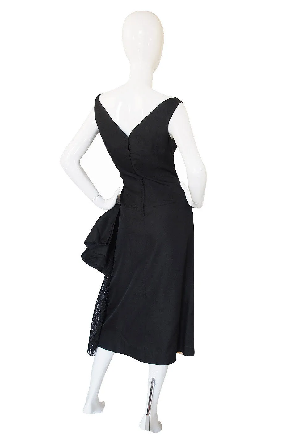 1950s Lilli Diamond Silk & Lace Bombshell Dress