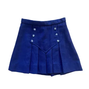 1960's Navy Pleated  Skirt / 4-5Y