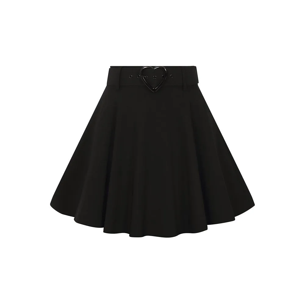 Adore Black Skater Skirt