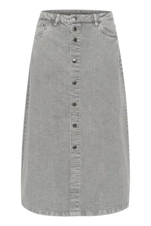 Ami Grey Denim Skirt