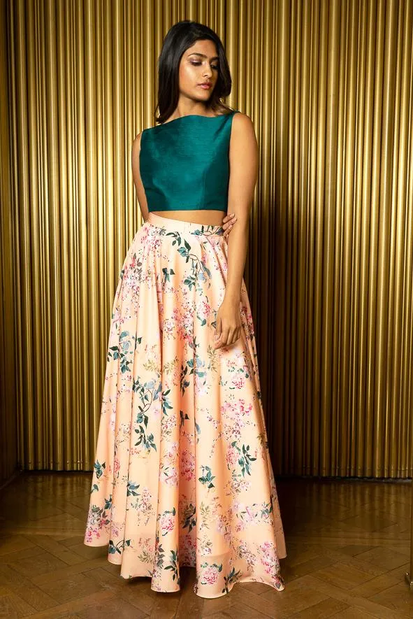 AMIRA Floral Blossom Lehenga Skirt