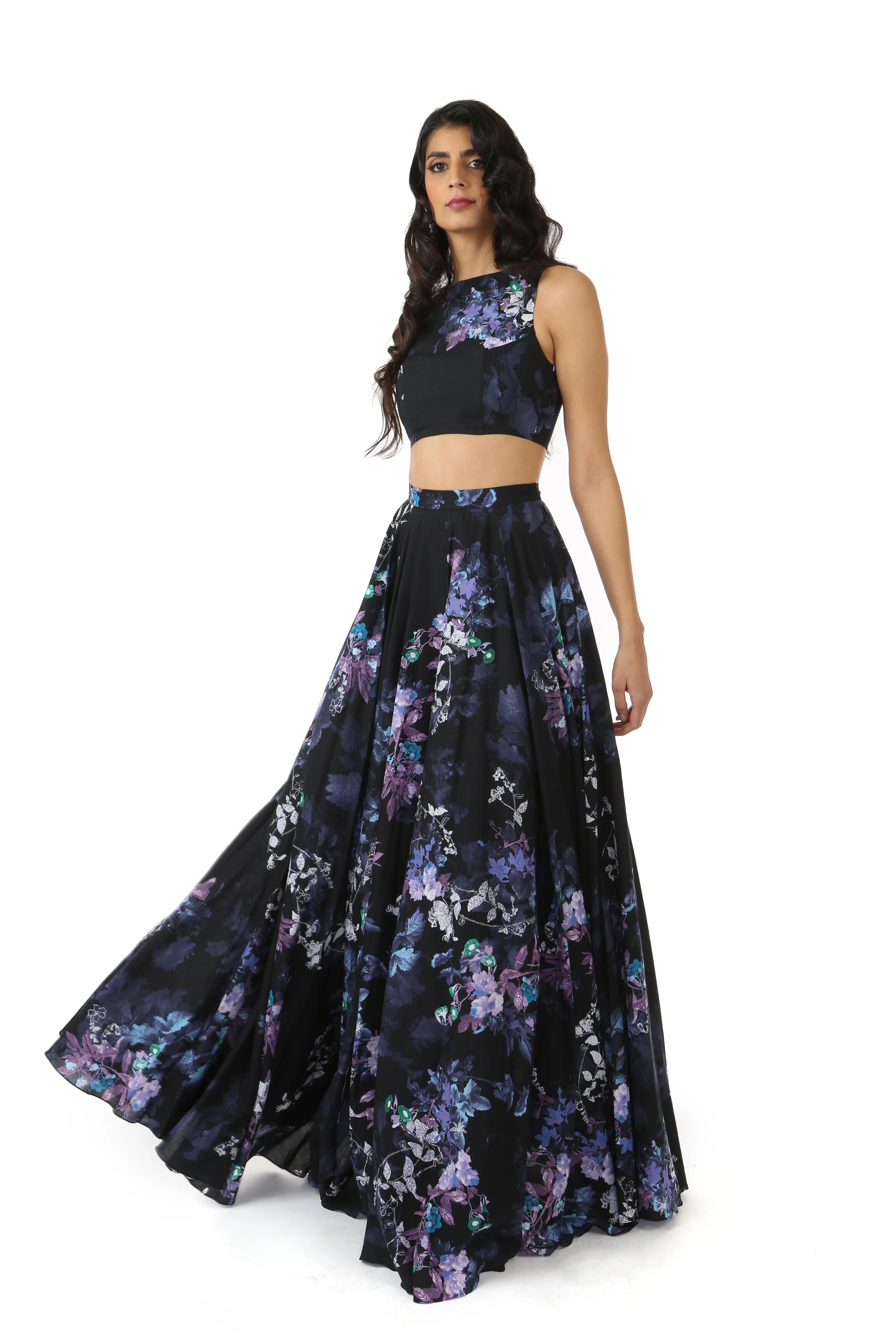 ANISHA Cotton Floral Skirt