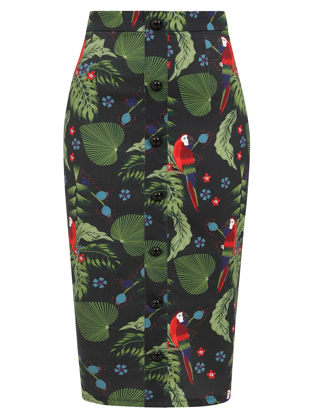 Bettina Parrot Paradise Pencil Skirt