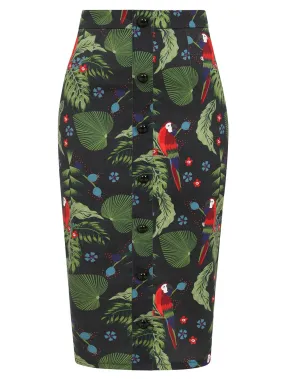 Bettina Parrot Paradise Pencil Skirt