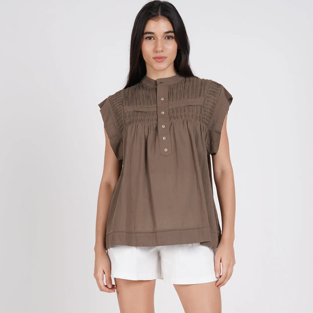 Darcy Pleated Detail Top