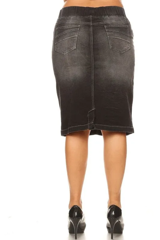 Debbie Jean Skirt-Black Wash