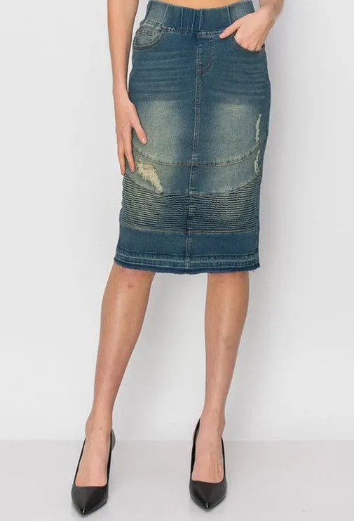 Debbie Vintage Wash & Ribbed Style