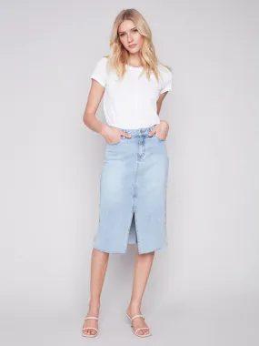 DENIM MIDI SKIRT