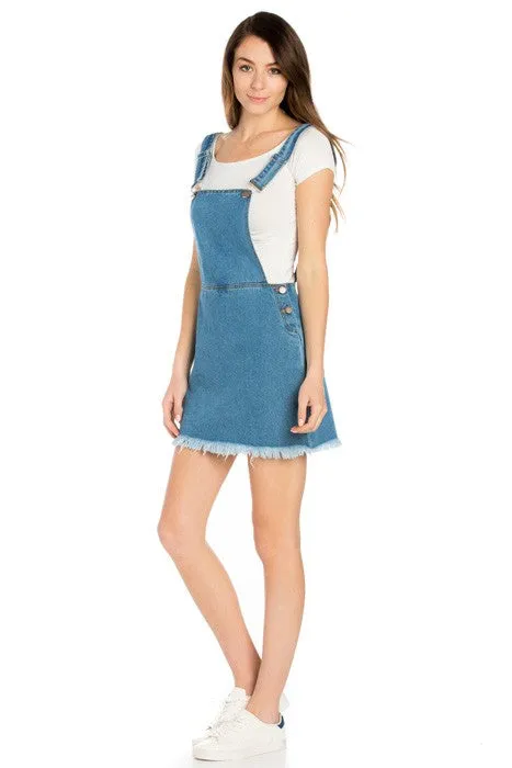 Denim Mini Skirt Overall