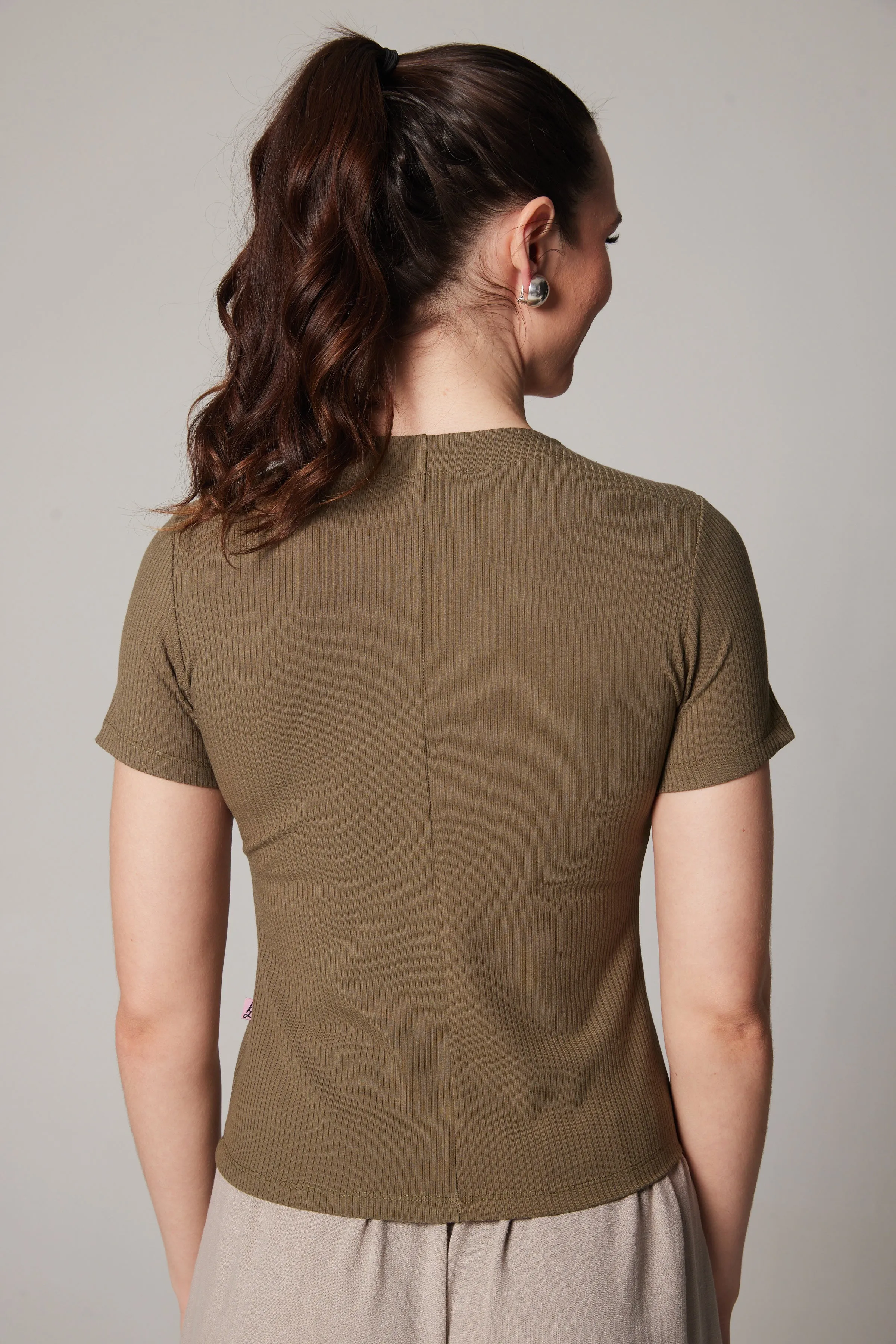 Diamond Top - Khaki