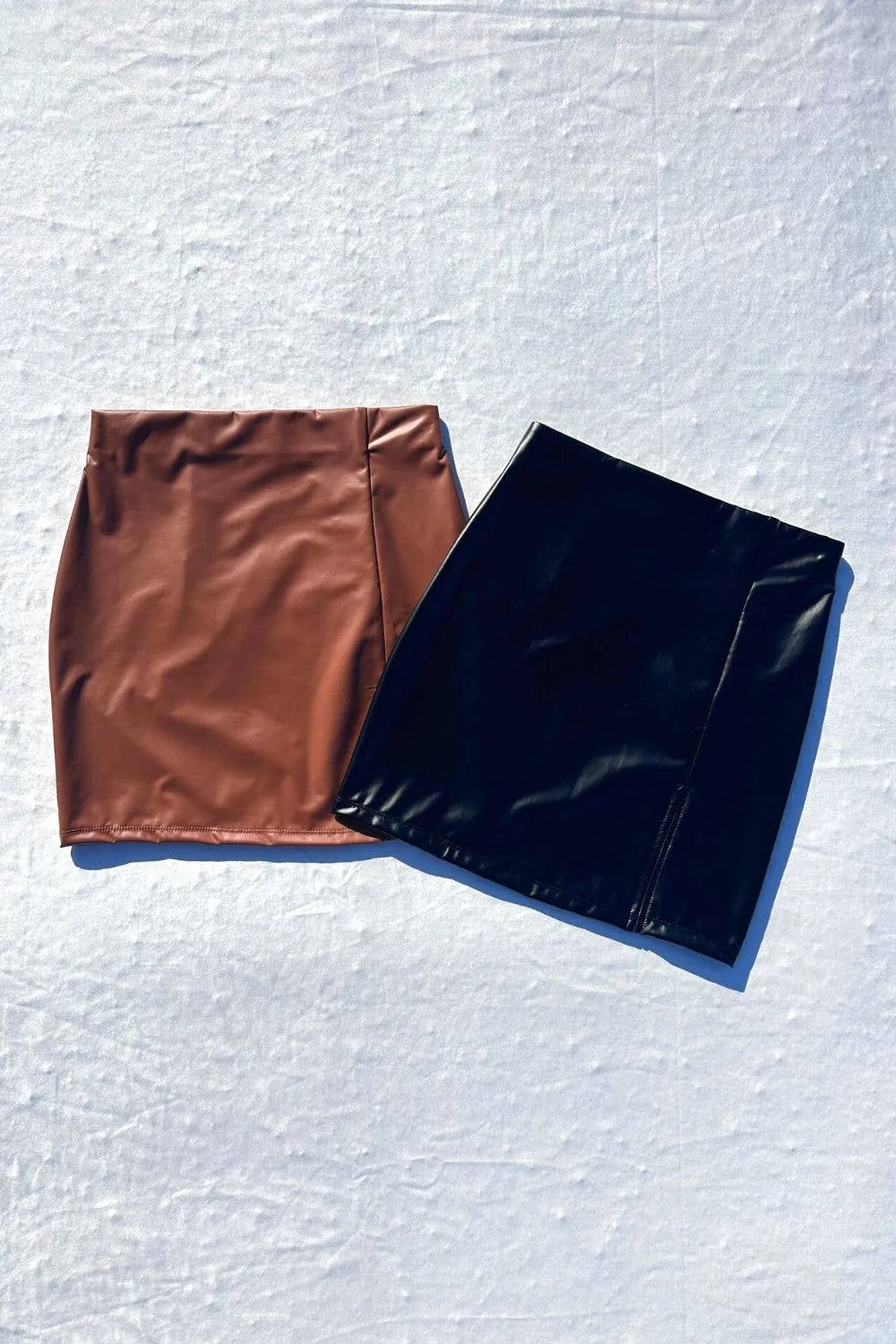 Faux Leather Mini Skirt