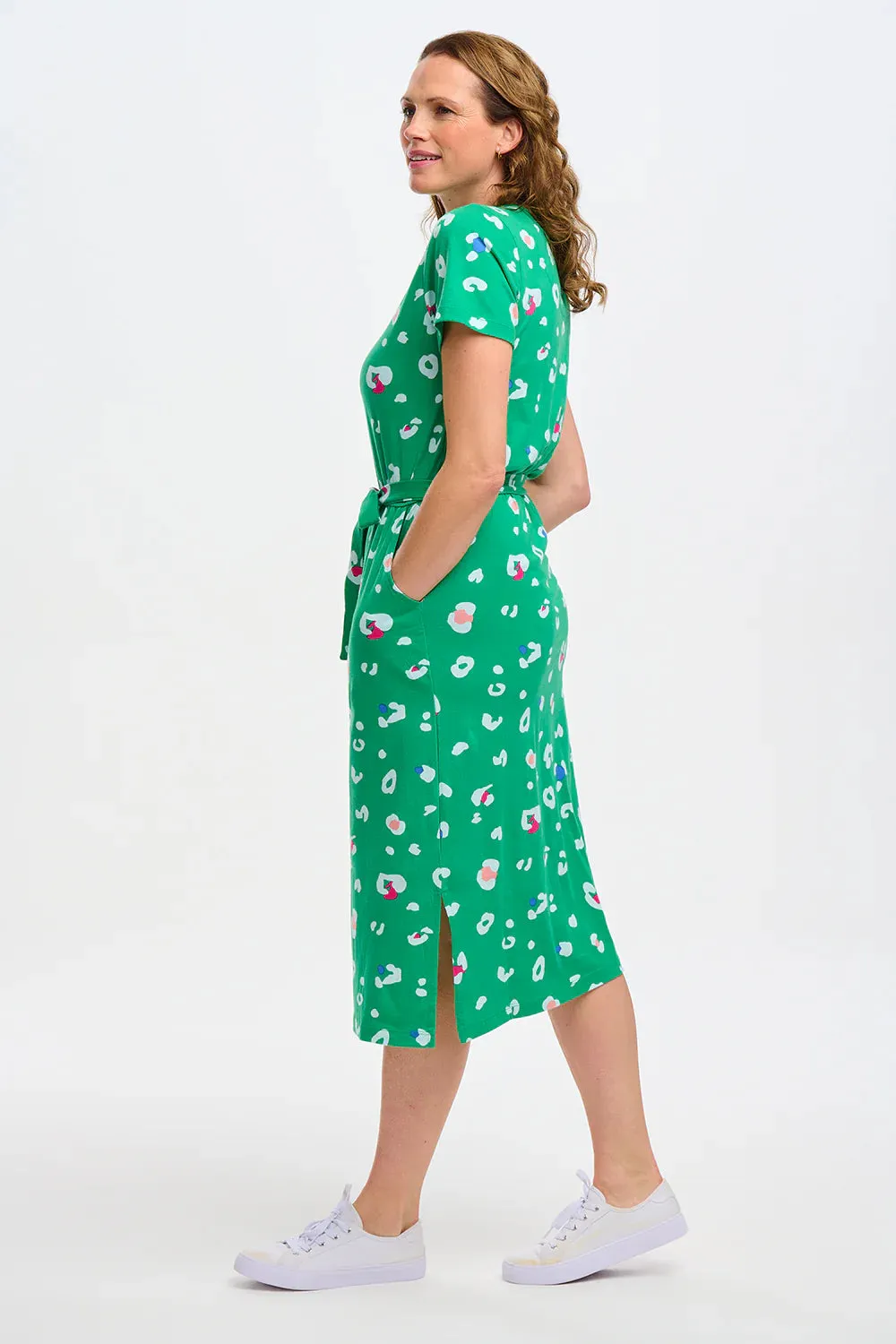 Flossy Green Dress