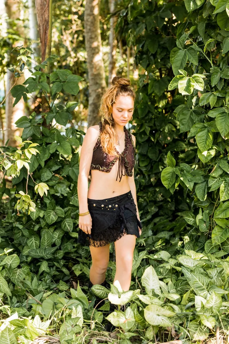 FOREST PUNK SKIRT BLACK