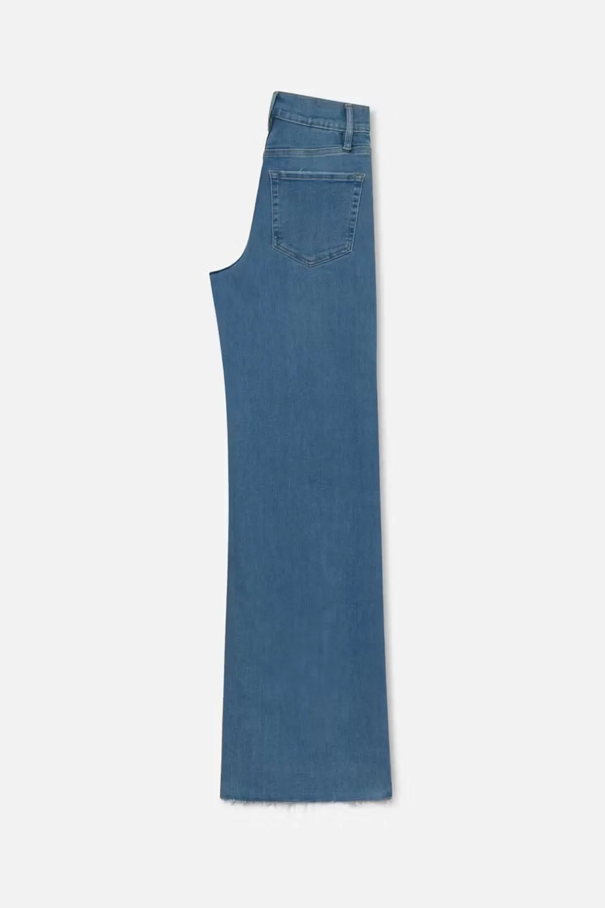 Frame Denim Le Slim Palazzo Raw Fray Jean - Clearwater