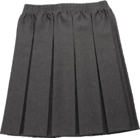 Grey Box Pleated Skirt