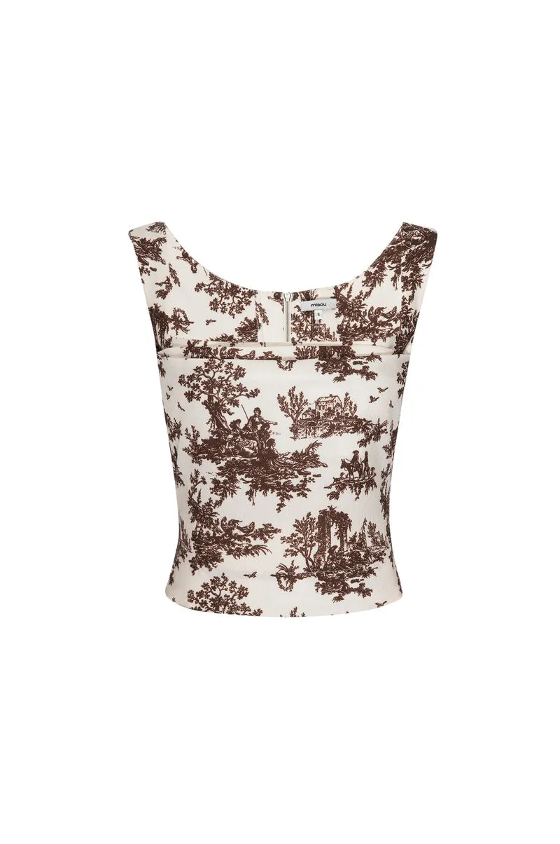 IMOGENE CORSET - BROWN TOILE