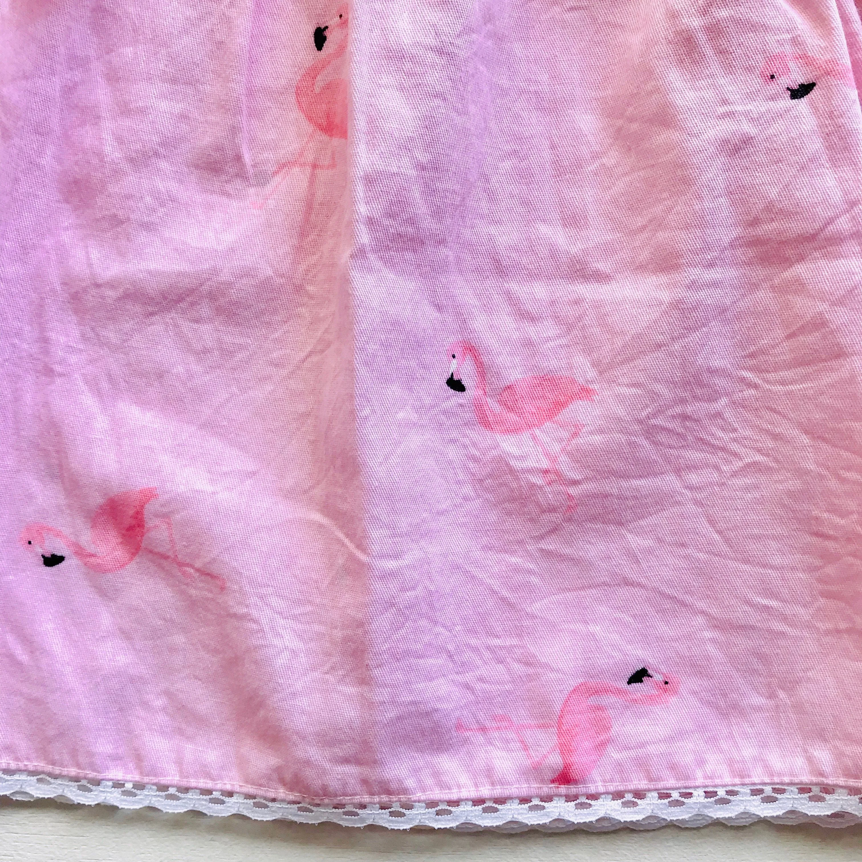 Iris Dress in Mini Flamingo Pink