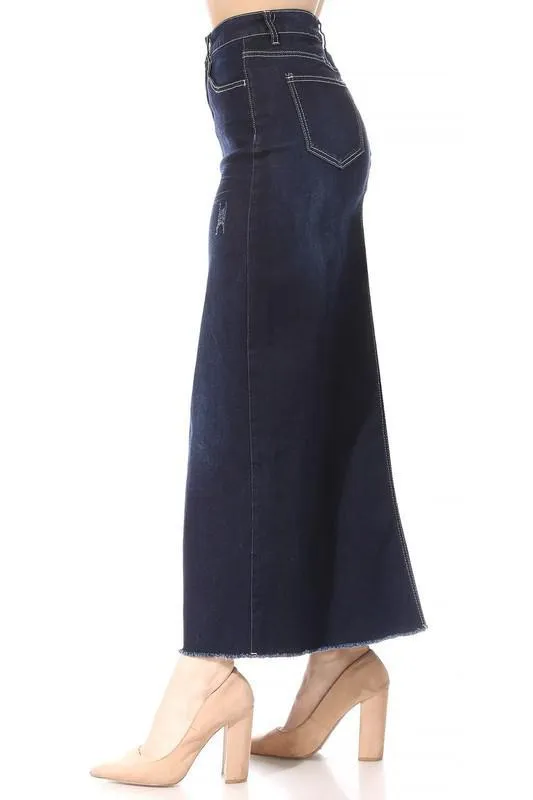 Janie Dk Wash Denim Skirt