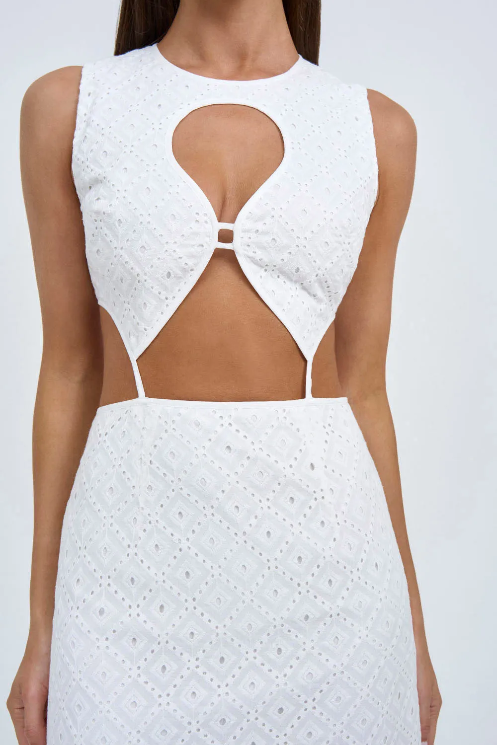 Lennon Anglaise Mini Dress | Final Sale  - Ivory