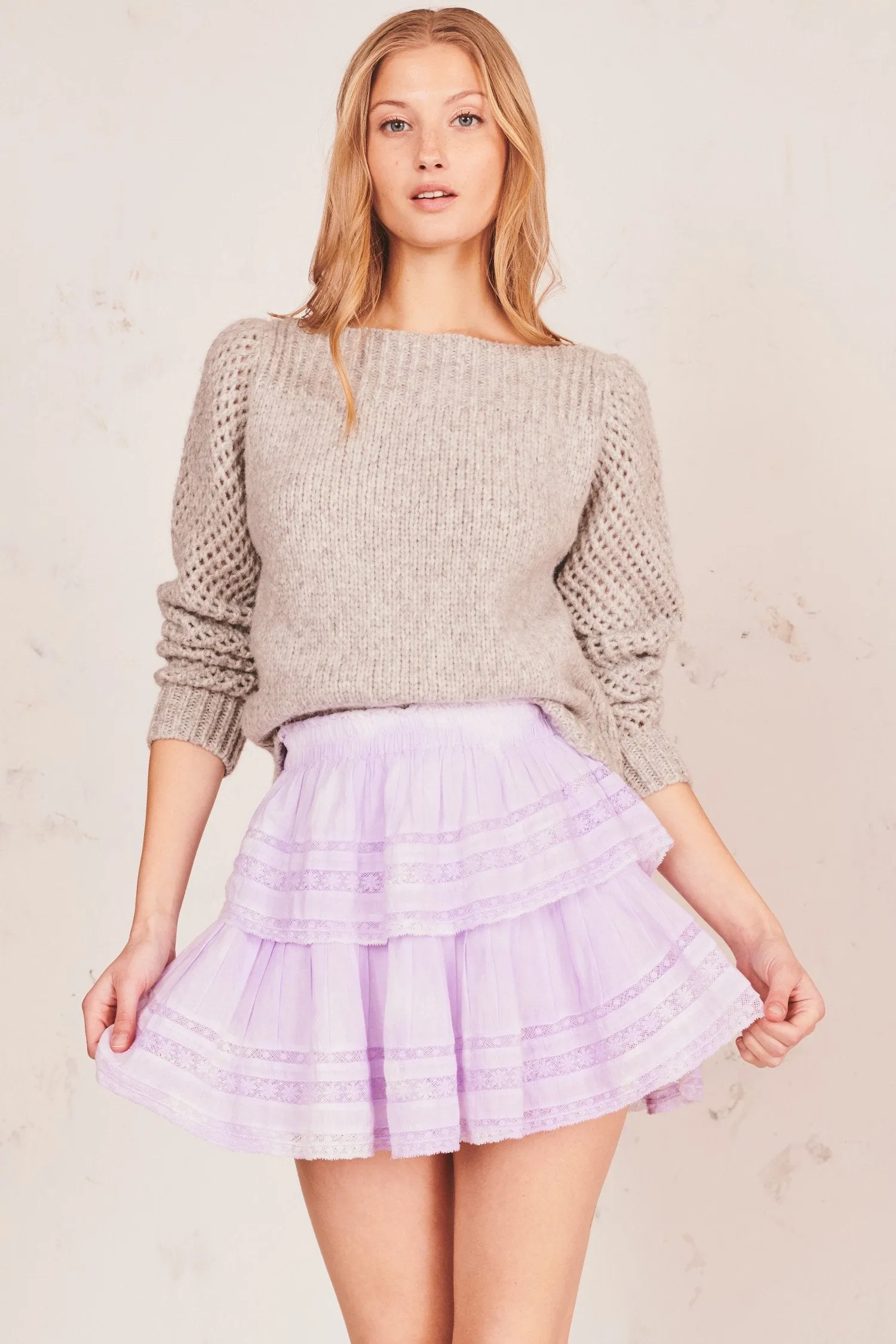 LoveShackFancy Ruffle Mini Skirt