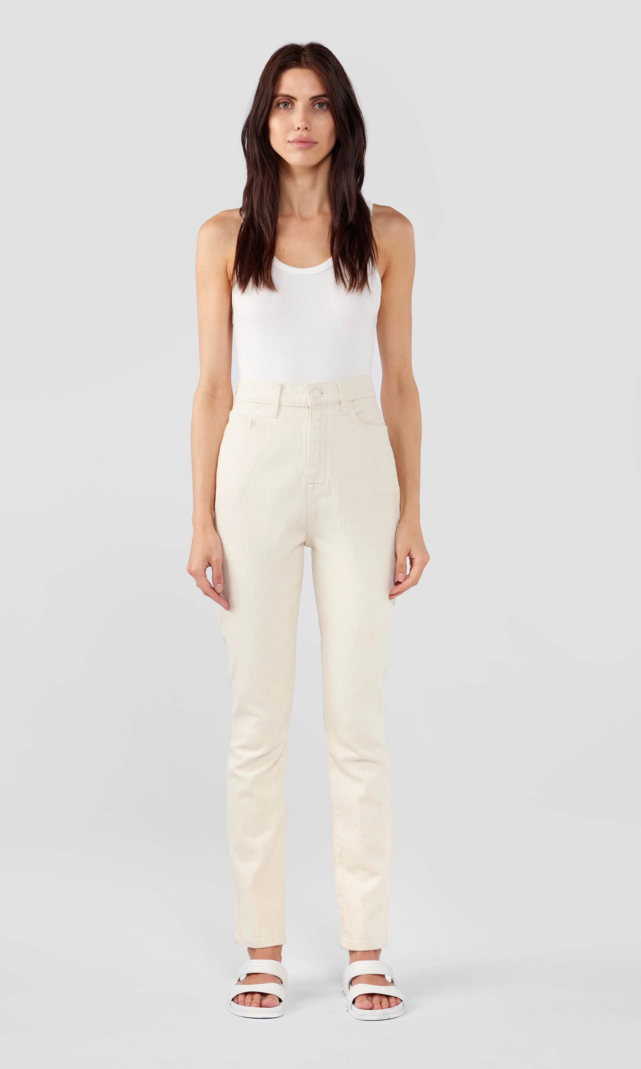 Ms. Ava High-Rise Retro Skinny Jean - Off-White