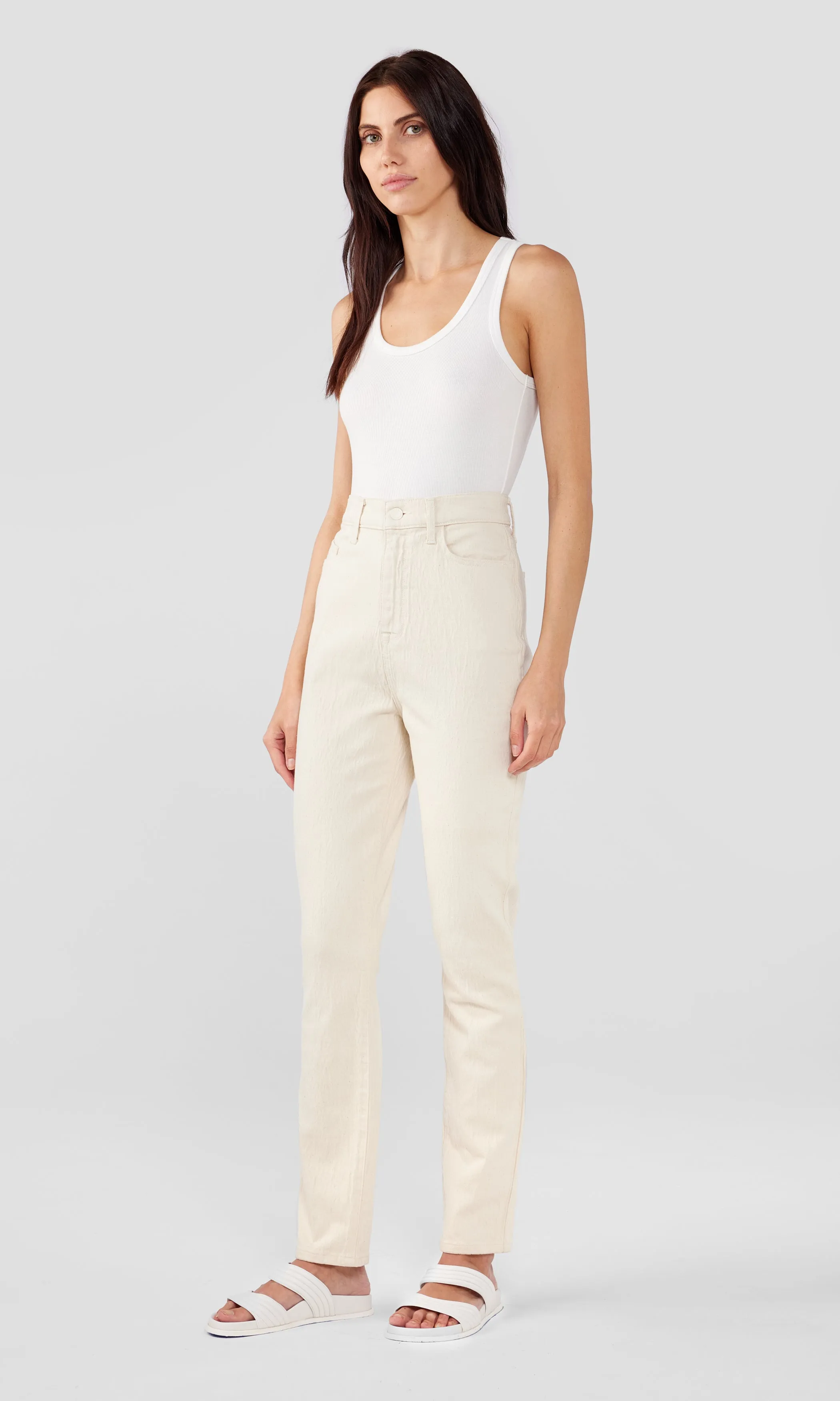 Ms. Ava High-Rise Retro Skinny Jean - Off-White