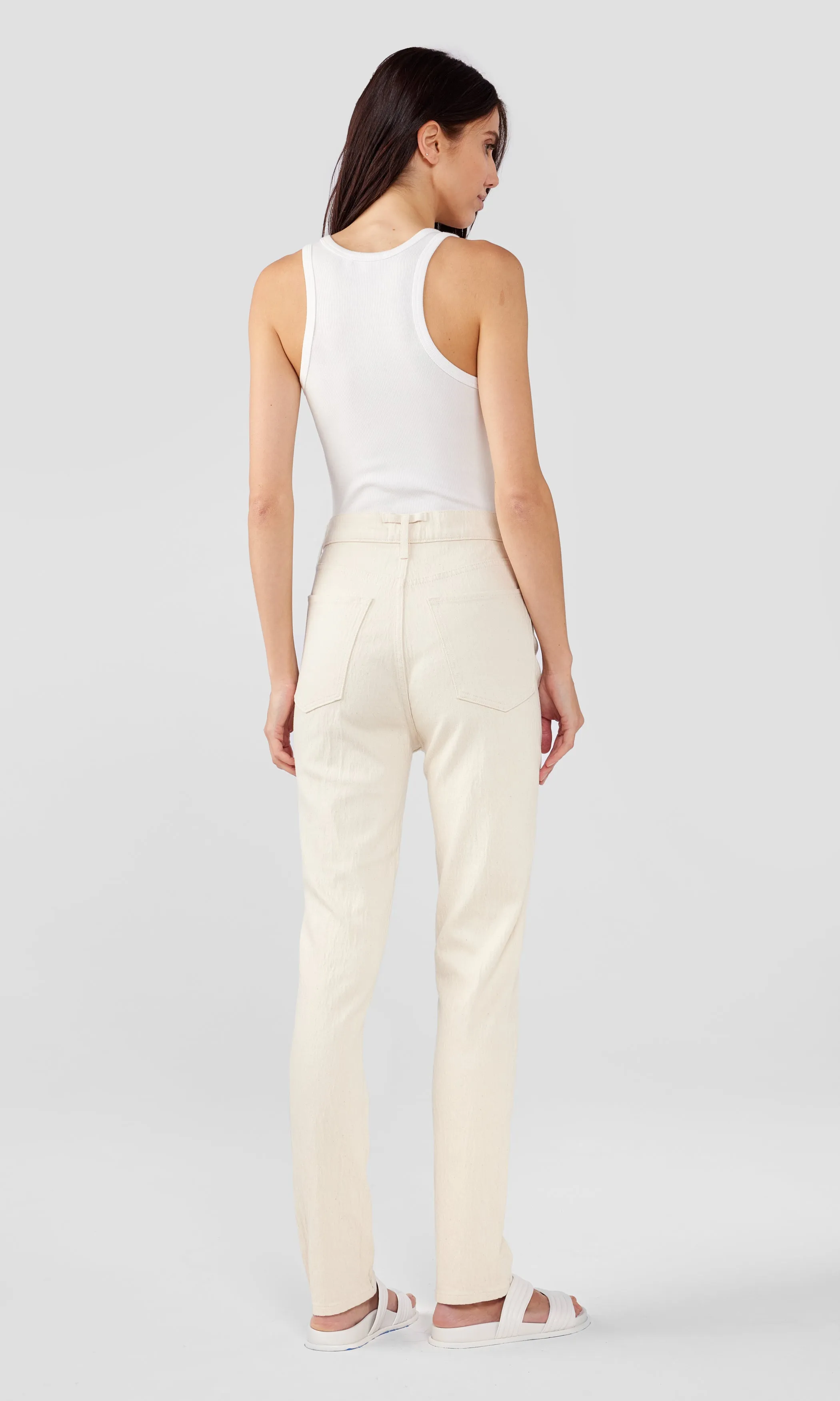 Ms. Ava High-Rise Retro Skinny Jean - Off-White