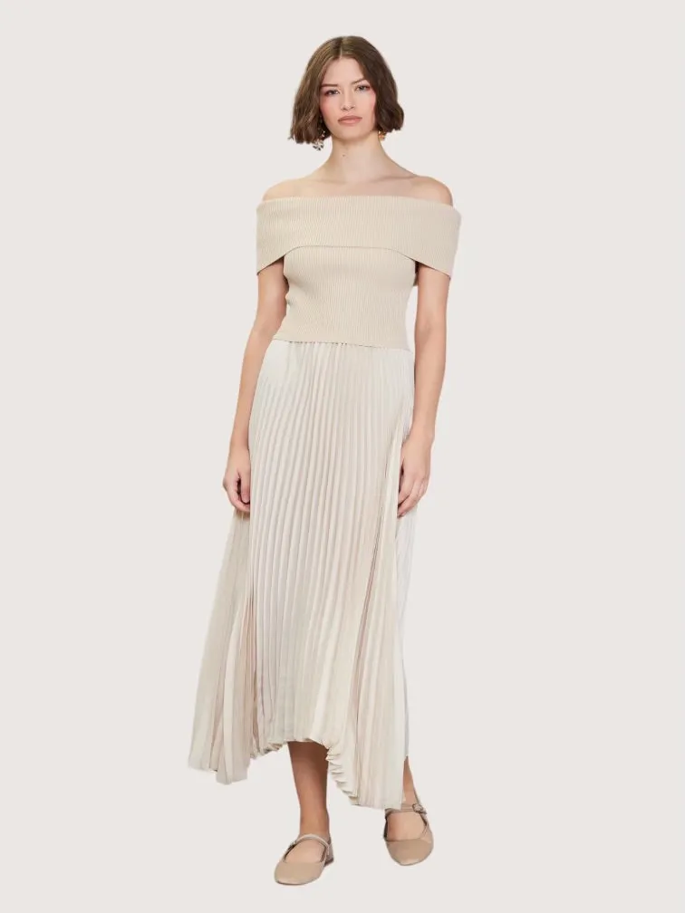 OTS Pleated Dress