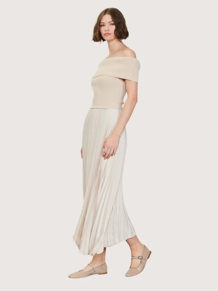 OTS Pleated Dress