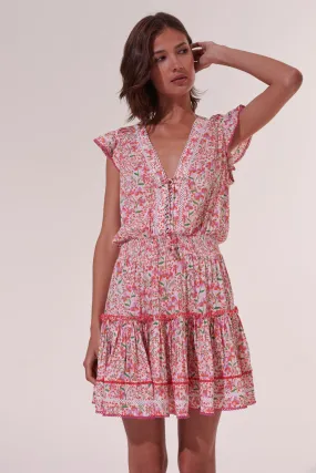 Chic Pink Mini Jonquille Anais Dress by Poupette St. Barth