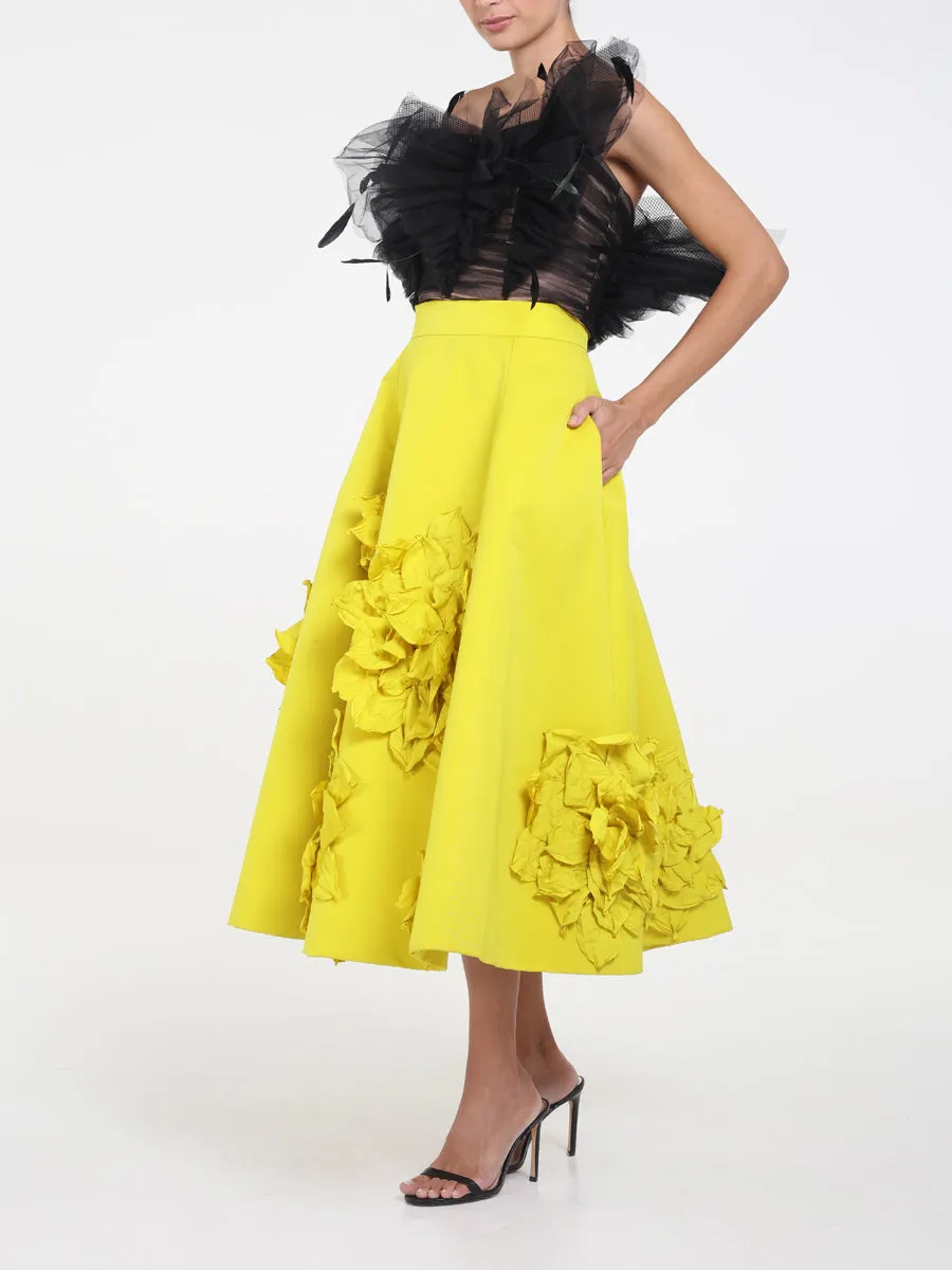 RAQUEL OROZCO Wendy Skirt - Lime