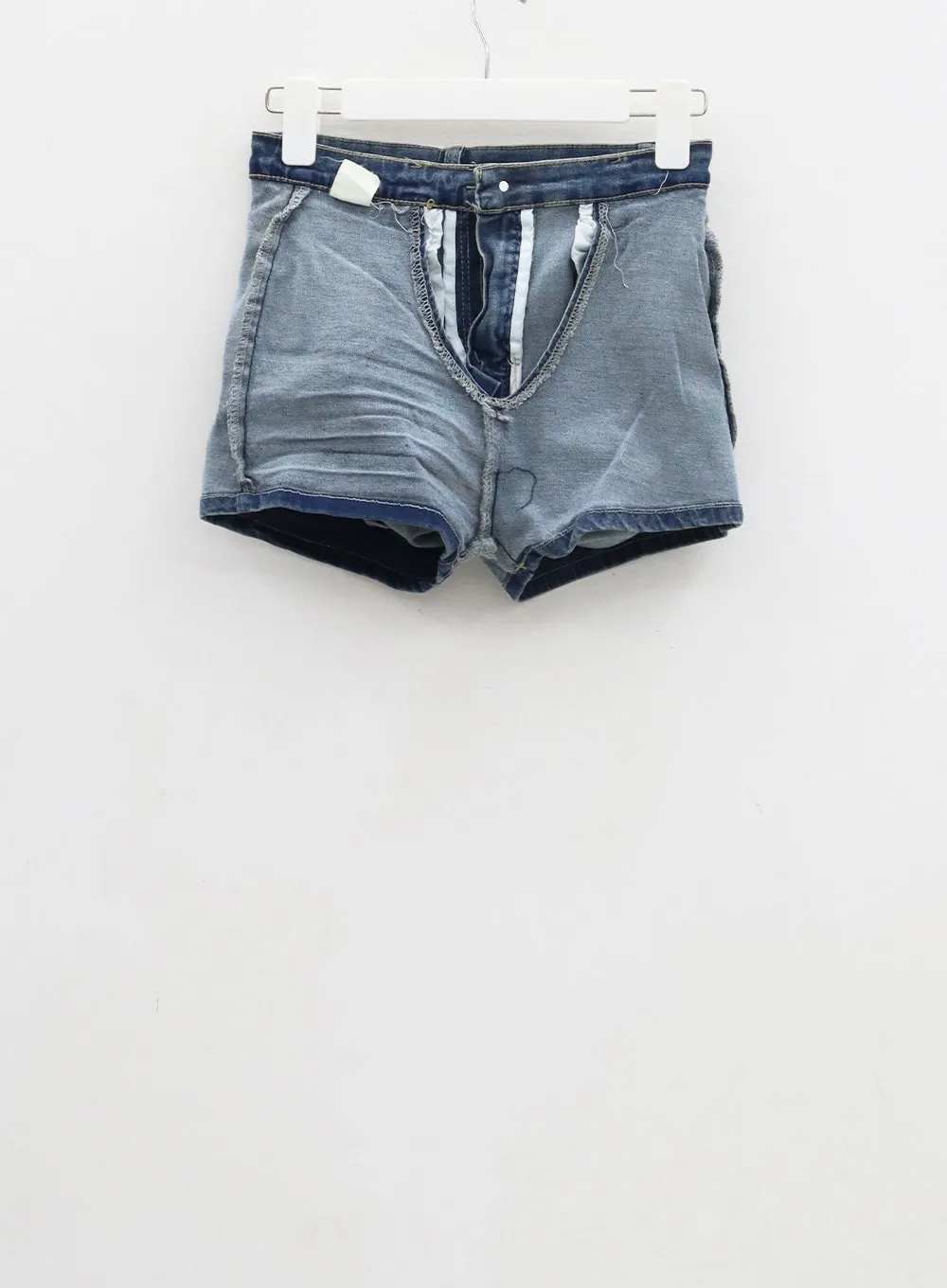 Side Slit Denim Mini Skirt CJ325