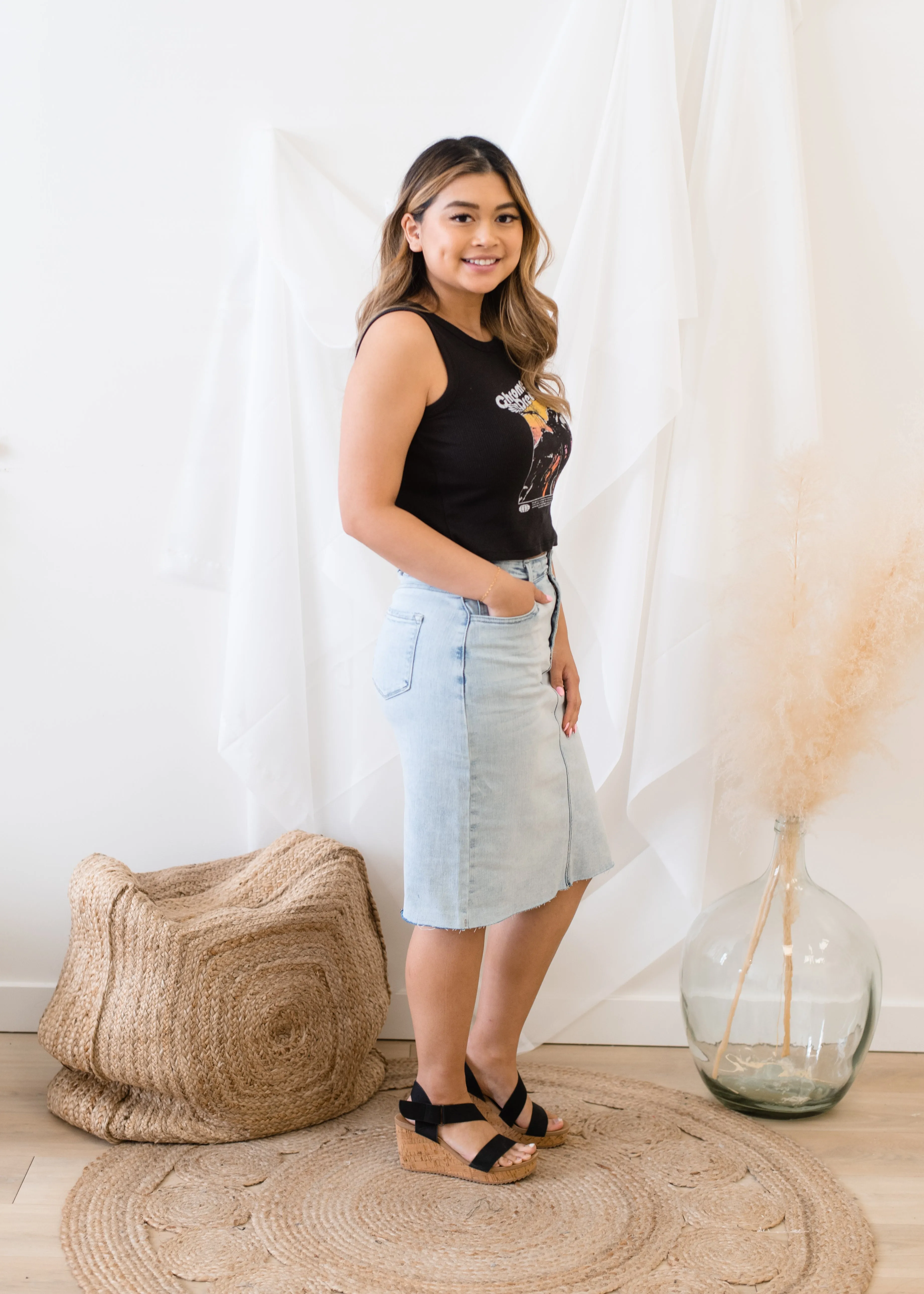 The Devon Denim Skirt