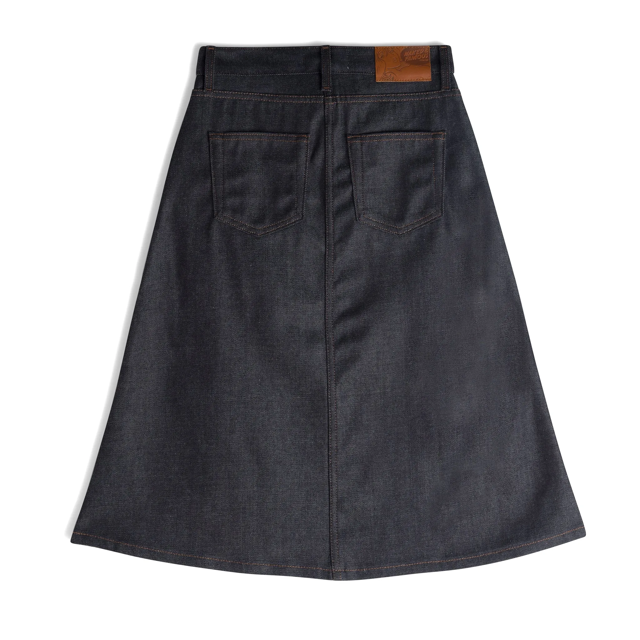 Women's - Denim Skirt - Dark Indigo