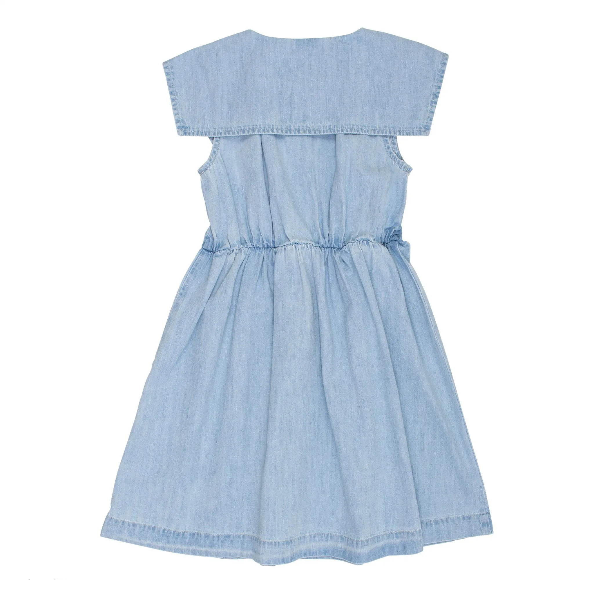 WYNKEN Denim Sila Collar Sundress in Light